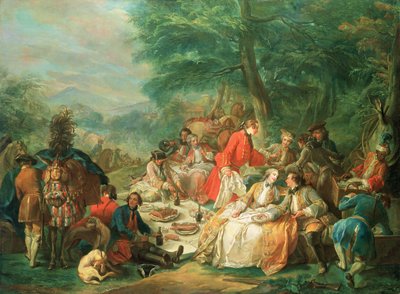 The Hunt by Charles Amedee Philippe van Loo
